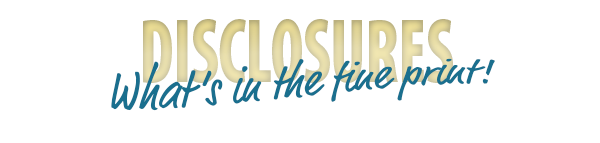 Gold "disclosures" banner