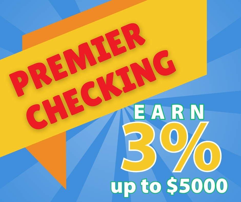 Premier Checking Ad - 3% interest