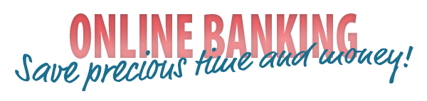 Online banking header with "save precious time and money?' description.