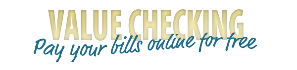 Gold "value checking" banner