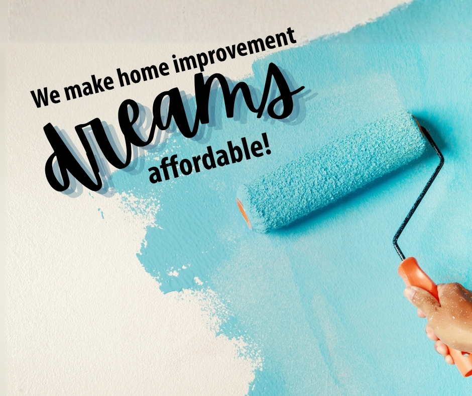 2025_1029_DRCU_Web_PageGraphic_940x788px_HELOCs Paint roller painting a wall slight blue.